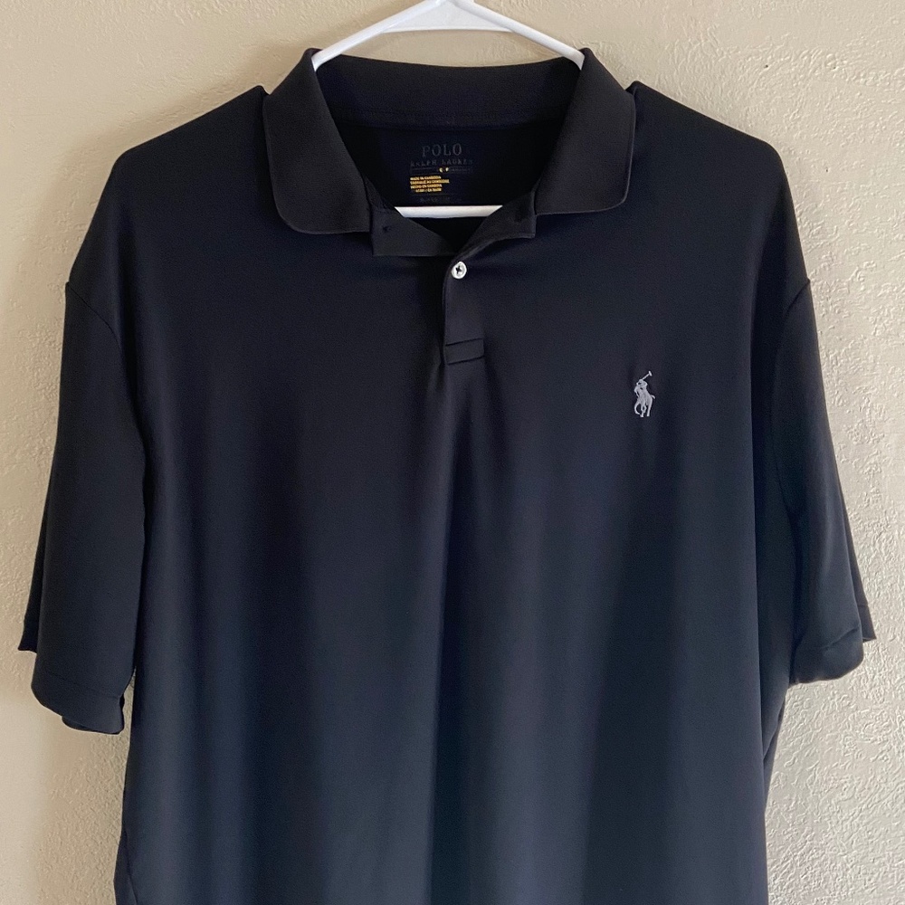 Black Ralph Lauren Golf Polo Size: XL